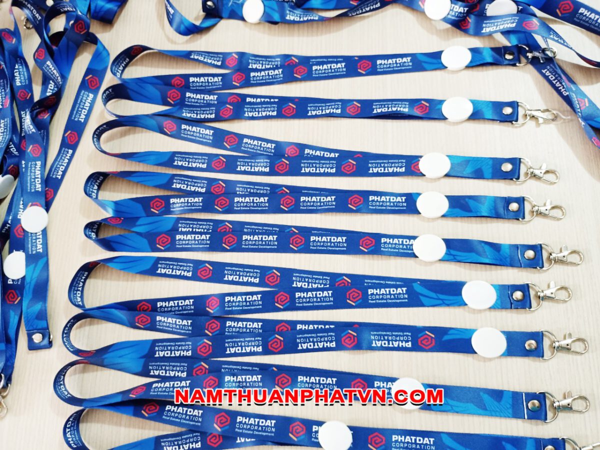 Dây đeo thẻ satin Phát Đạt - Công ty sản xuất dây đeo thẻ Nam Thuận Phát