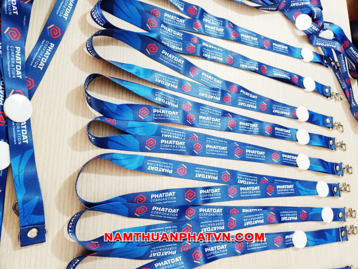 Dây đeo thẻ satin Phát Đạt - Công ty sản xuất dây đeo thẻ Nam Thuận Phát